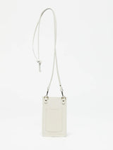 he Niki Leather Phone Case in Cream by Jack Gomme.