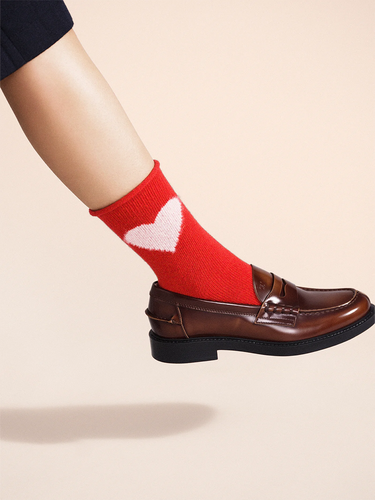 Love Cashmere Crew sock by Hansel from Basel.