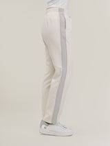 Woman wearing the Sporty Pant in Neutral by Margaret O'Leary.