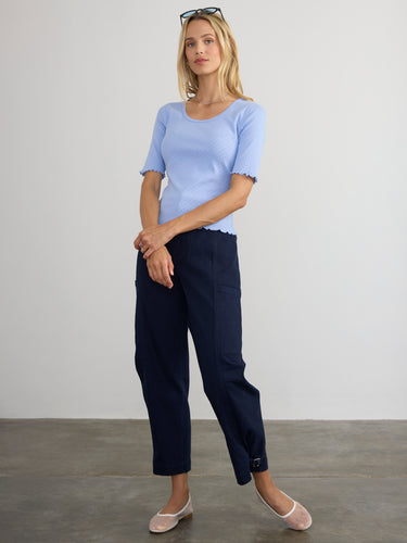 The Pointelle Tee by Margaret O’Leary.