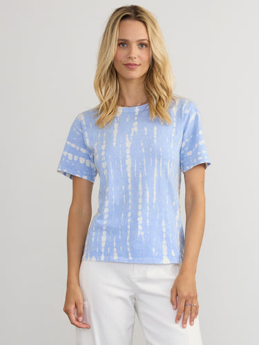 Woman wearing the Tie Dye S/S Tee by Margaret O’Leary