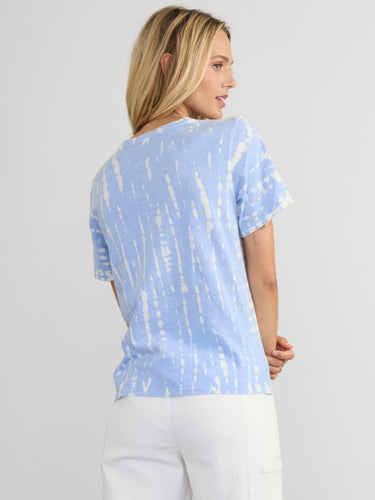 Woman wearing the Tie Dye S/S Tee by Margaret O’Leary
