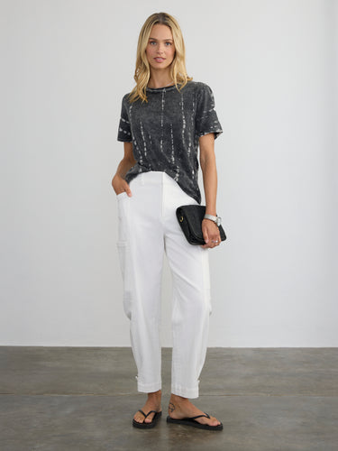 Woman wearing the Tie Dye S/S Tee by Margaret O’Leary