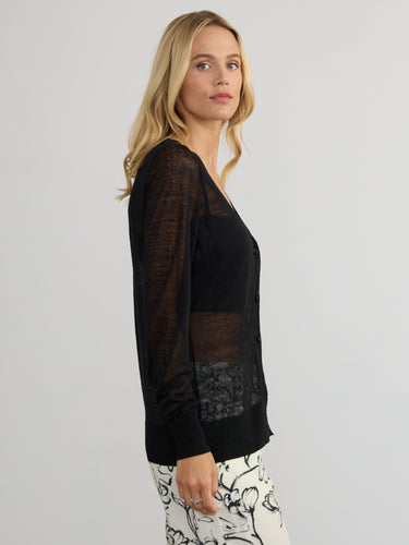The Sari Sheer Cardi by Margaret O'Leary.