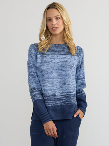 Woman wearing the Livia Pullover by Margaret O’Leary