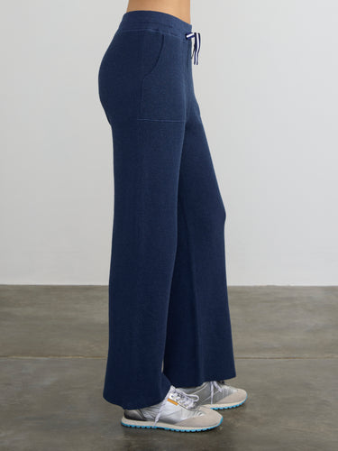 Woman wearing the Joan Waffle Pants by Margaret O’Leary