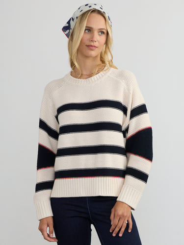 Woman wearing the Angle Sleeve Pullover by Margaret O'Leary.