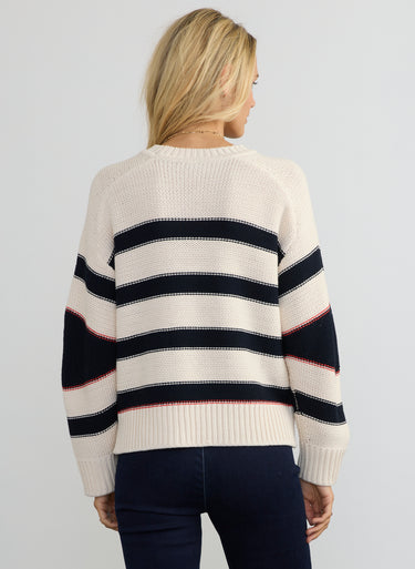 Woman wearing the Angle Sleeve Pullover by Margaret O'Leary.