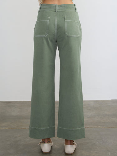 Woman wearing the Parker Pant by Margaret O'Leary.
