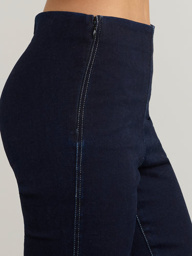 The Denim Crop Flare Pant by Margaret O'Leary.