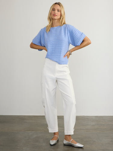 Woman wearing the Elin Pant by Margaret O'Leary.