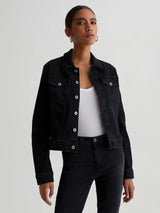 Woman wearing the Robyn Jacket in City View by Ag Jeans.