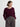 Person wearing The Rolled Sleeve Crew, a burgundy cashmere silk sweater by Margaret O'Leary and gray plaid pants on a white background