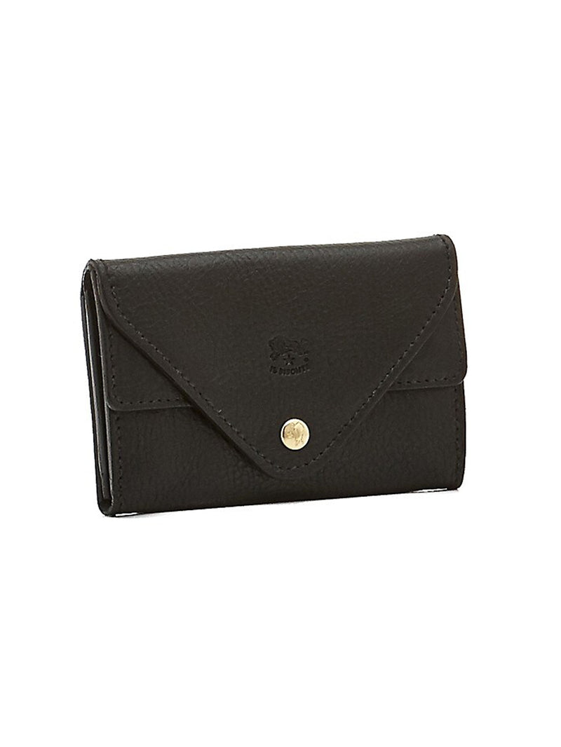 Front view of the card case in nero.