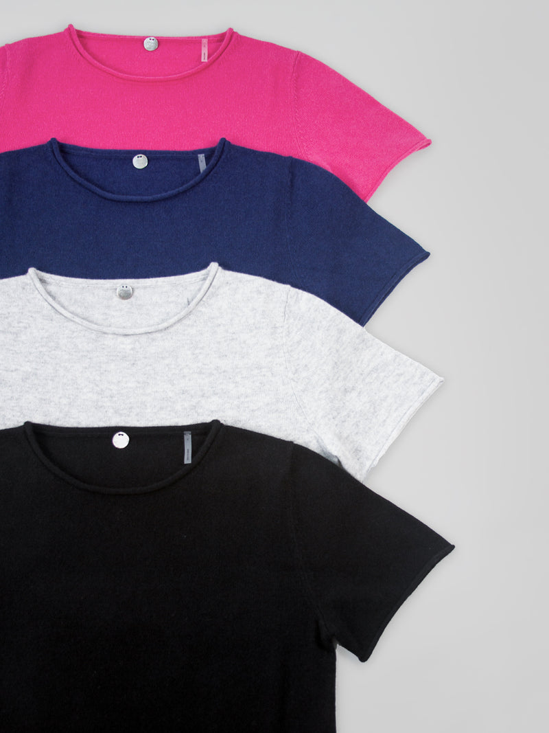 The cashmere tee  by Margaret O'Leary.