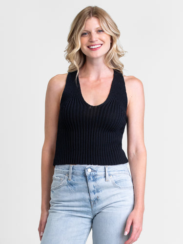 CROPPED HALTER TANK by Margaret O'Leary