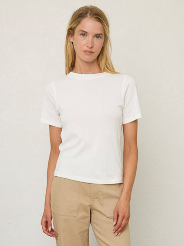 SHORT SLEEVE RIB TEE