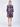 Woman wearing the Olivia Dress in hydrangea by Margaret O'Leary.