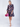 Woman wearing the Olivia Dress in hydrangea by Margaret O'Leary.