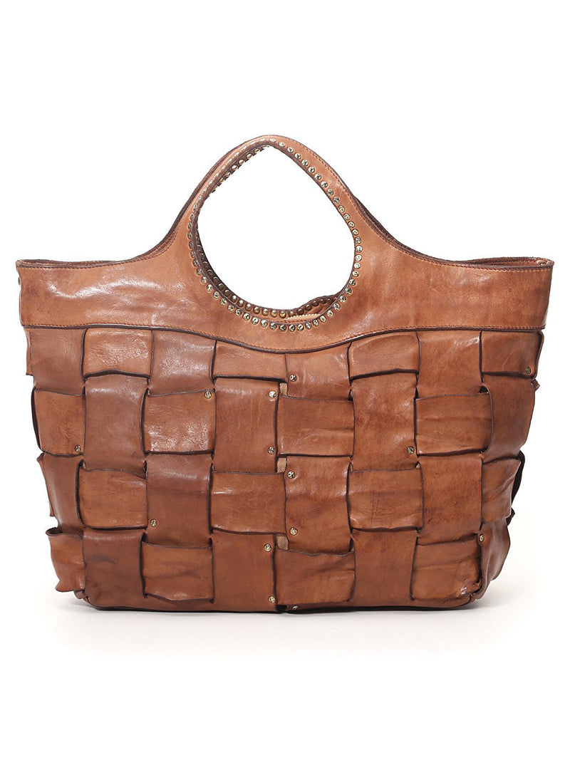 BASKETWEAVE SHOPPING BAG LARGE