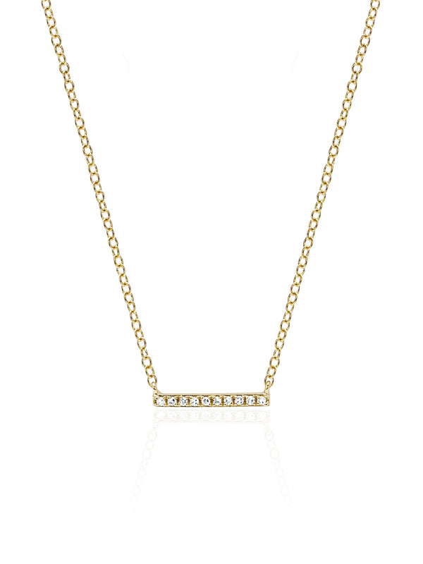DIAMOND MINI BAR NECKLACE